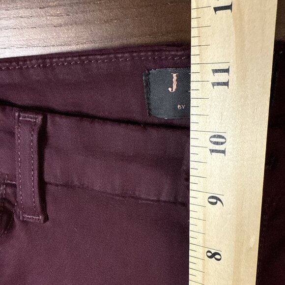 7 For All Mankind Jen 7 Jeans Women Size 8 Slim Straight Leg Mid Rise Plum Denim - Picture 9 of 13